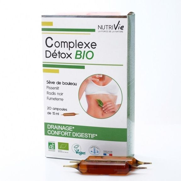 Nutrivie Complexe Detox Bio 20 Ampoules