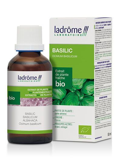 Ladrôme basilic Extrait de plante fraîche Bio 50ml
