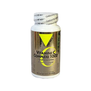 Vitall+ vit C complexe 1000 action prolongée 60 comprimés