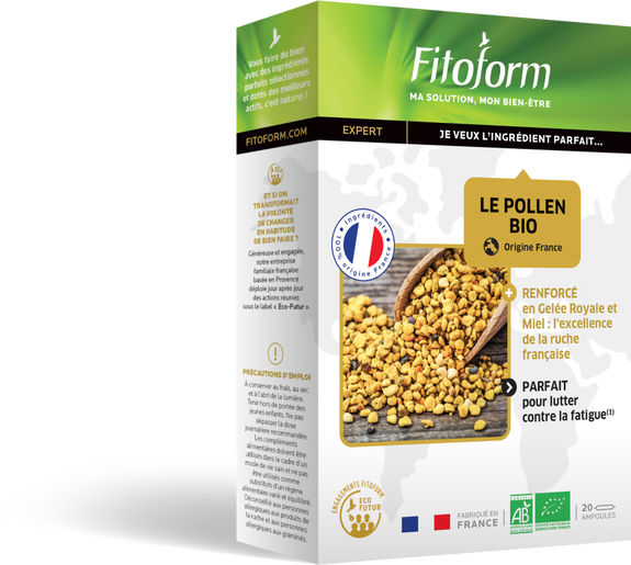 Fitoform Gelee Royale Pollen Miel Bio Ampoules