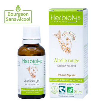 Herbiolys airelle rouge Bio gemmothérapie sans alcool 30ml