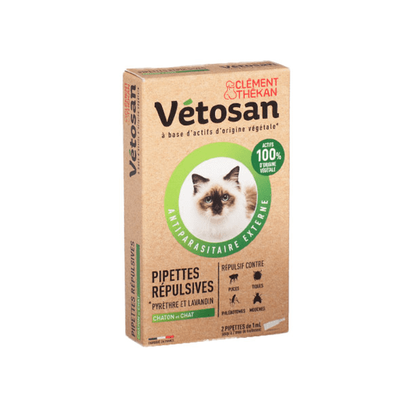 Vetosan 2 Pipettes Repulsives Chaton Et Chat Vetosan 2 Pipettes Repulsives Chaton Et Chat