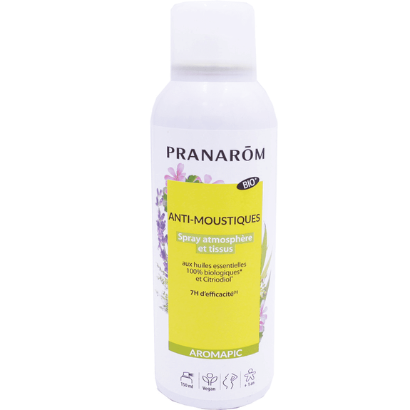 Pranarom Aromapic Spray Anti-Moustiques Atmosphère et Tissus Bio 150ml