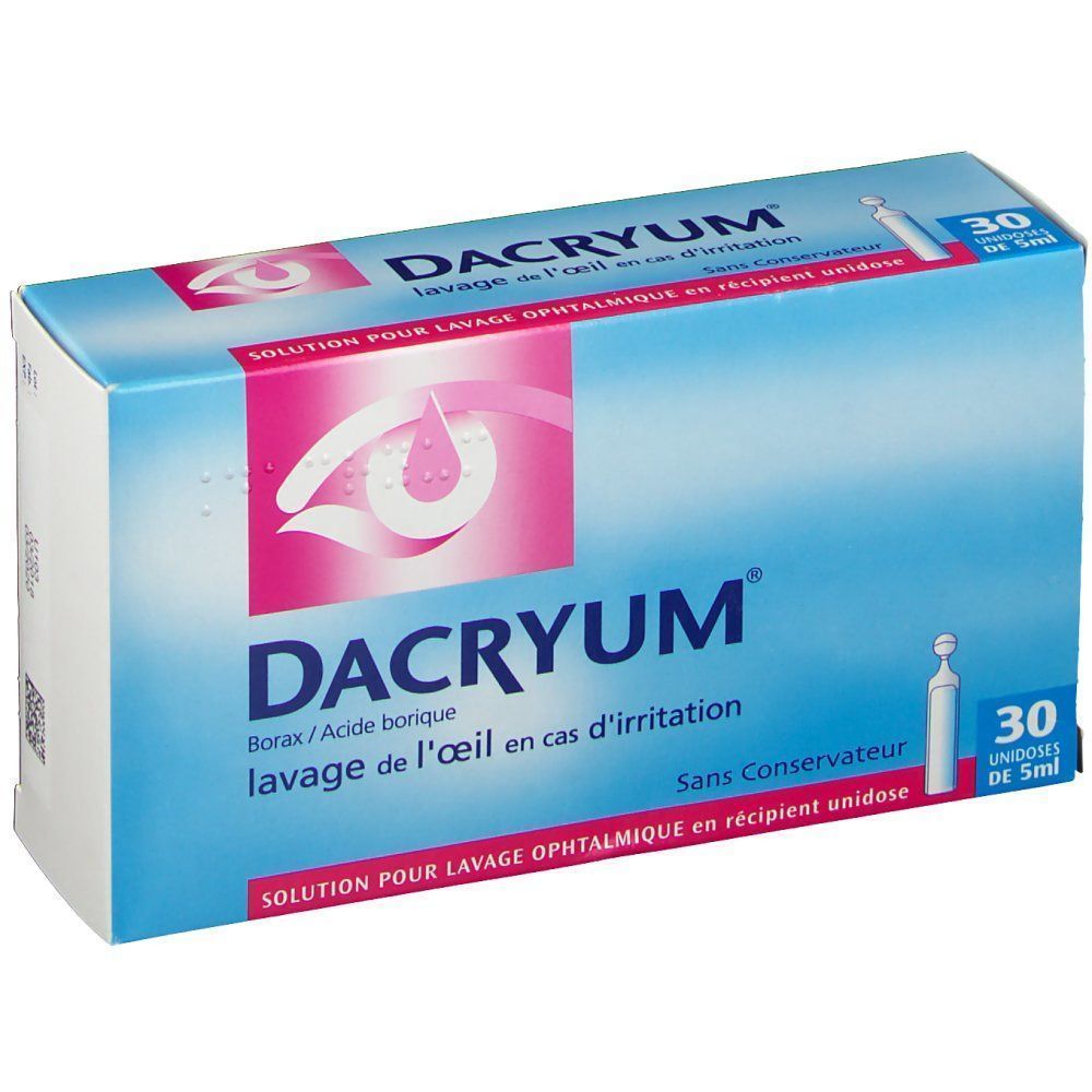 Dacryum Solution Pour Lavage Ophtalmique 30 Unidoses De 5ml Dacryum Solution Pour Lavage Ophtalmique 30 Unidoses De 5ml