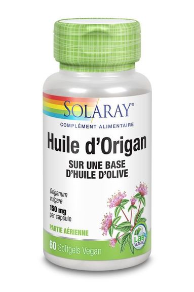 SOLARAY HUILE ORIGAN SOFTGEL 60