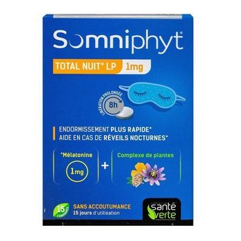 Somniphyt Total Nuit LP 1mg 15 comprimés Santé Verte