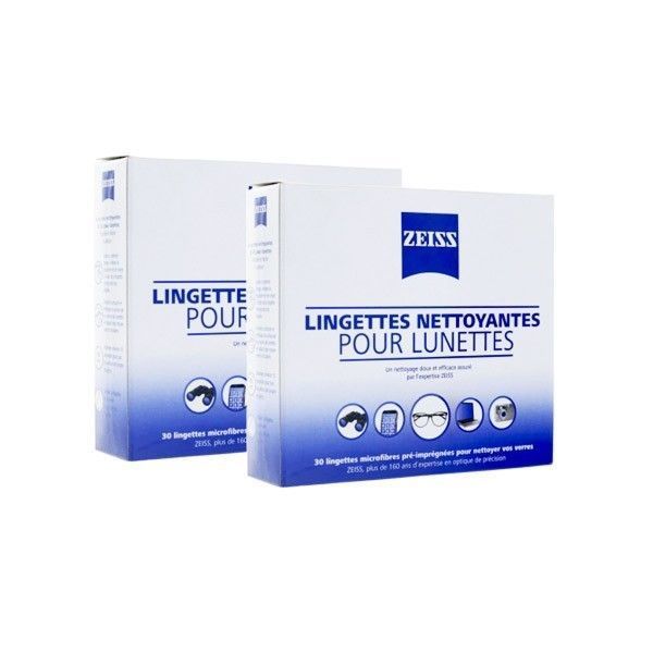 Zeiss Lingettes Nettoyantes pour Lunettes Lot de x 30 Lingettes