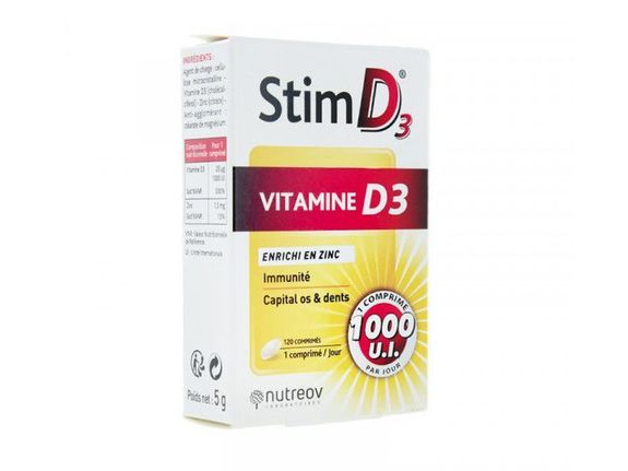 Nutreov Stim D3 Vitamine D3 120 comprimés