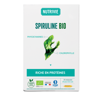 Nutrivie 20 Ampoules - Spiruline BIO