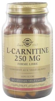 Solgar L-Carnitine 250 mg 90 Glules Vgtales Solgar L-Carnitine 250 mg 90 Glules Vgtales