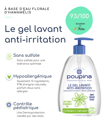 Poupina Le Gel Lavant Anti Irritation 485ml Poupina Le Gel Lavant Anti Irritation 485ml
