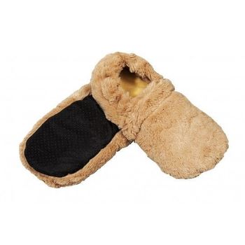 Chaussons chauffants caramel Pelucho