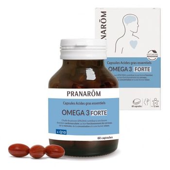 Pranarom Oméga-3 Forte Acides gras essentiels, 60 Capsules