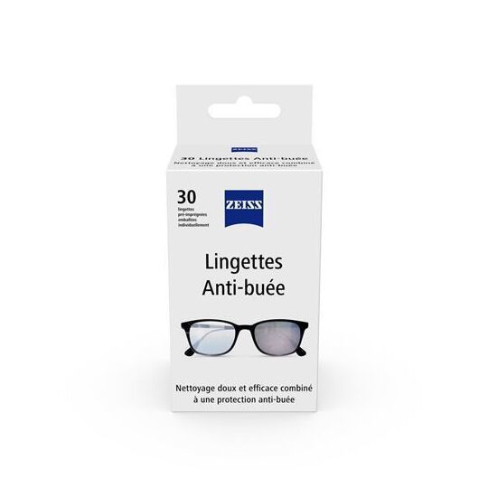 Zeiss Lingettes Antibuée Pour Lunettes par 30