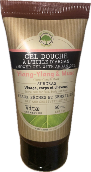 VITAECOSMETICS  Gel douche surgras Ylang-Ylang & Musc 50ML