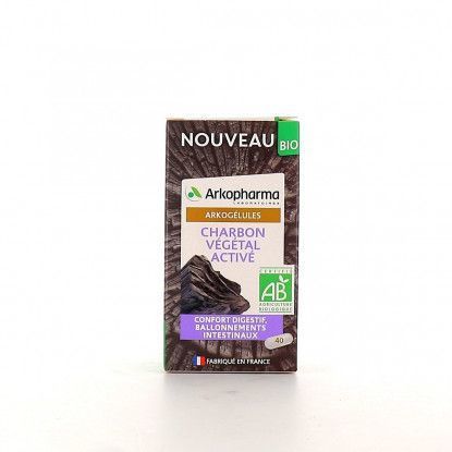 Arkopharma Arkogélules Charbon Végétal Activé Bio 40 Gélules