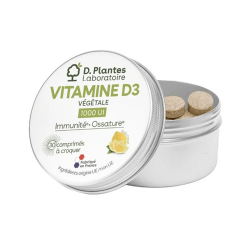 D.Plantes Vitamines D3 1000UI 30 Comprimés A Croquer
