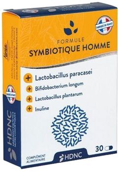 Anti gaspi 08/26 HDNC Symbiotique Homme 30 capsules végétales gastro résistante