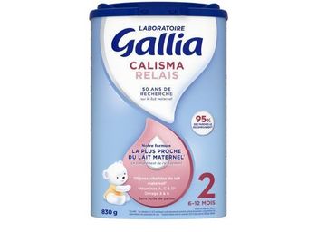 Gallia Calisma Relais Lait bébé 2ème âge 6-12 mois 830g