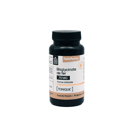 Nat & Form Nutraceutique Bisglycinate de Fer 30 Gélules