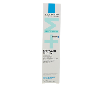 LA ROCHE-POSAY EFFACLAR DUO+M - Soin Triple Correction Anti-Imperfections, Boutons & Points noirs, 40ml