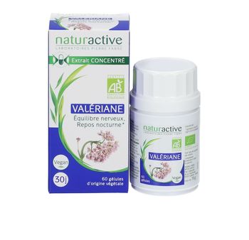 Naturactive Valériane Extrait Concentré Bio 60 gélules