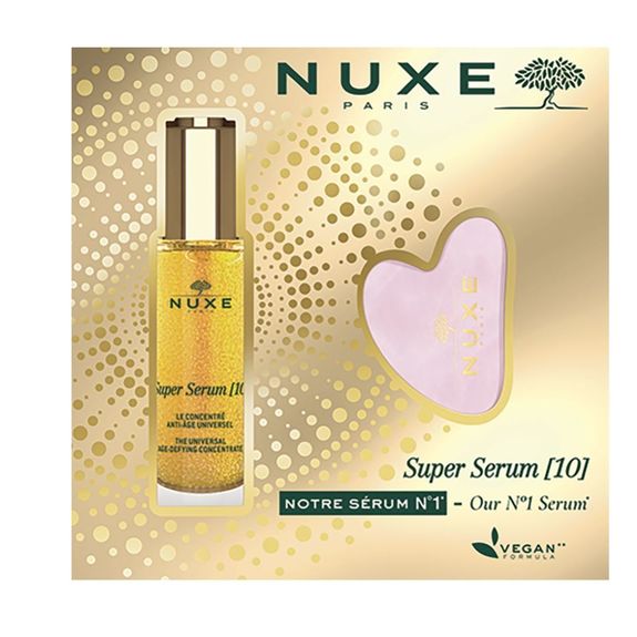 NUXE Coffret Super Serum [10] 30ml + Gua Sha Facial OFFERT