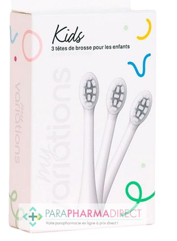 MyVariations - pack 3 têtes de brosses à dents enfant