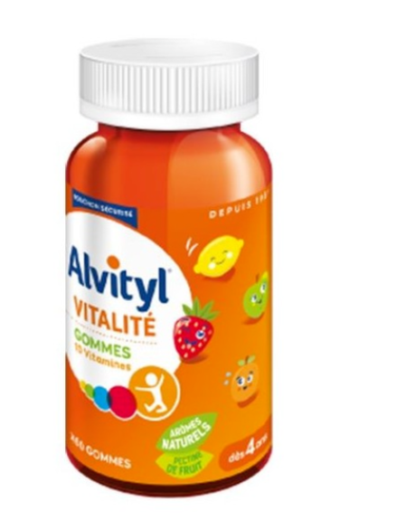 Alvityl  Vitalité 10 vitamines 60 gommes