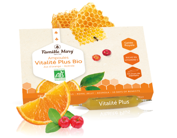 Famille Mary Ampoules Vitalité Plus bio 10 ampoules