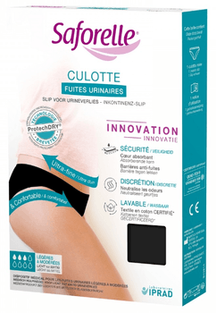 Saforelle Culotte fuites urinaires noire - T40