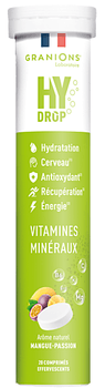 Granions Hydrop Pastilles d'hydratation mangue passion - 20 comprimés