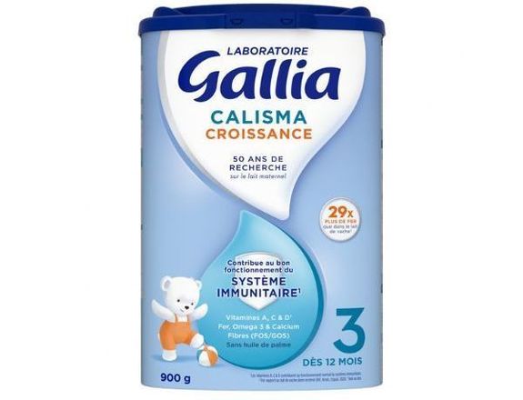 LOT DE 3 Gallia Calisma 3 lait Croissance dès 12 mois 900g