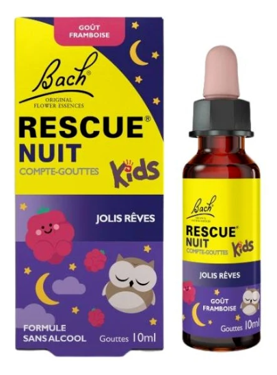 Fleur de Bach Rescue Nuit Kids Framboise 10ml Fleur de Bach Rescue Nuit Kids Framboise 10ml