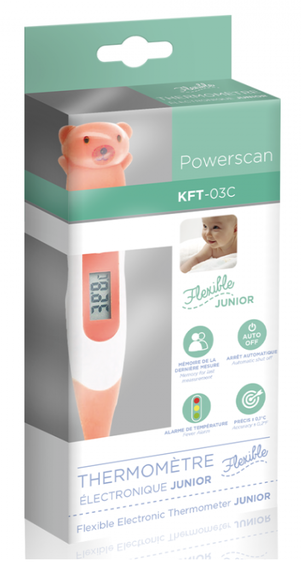 Powerscan Thermomètre Électronique flexible junior KFT 03C