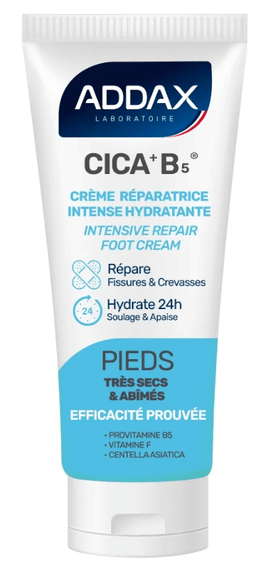 Addax CICA + B5® - Crème pieds réparatrice intense 50ml