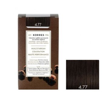 Korres Coloration Permanente Huile d'Argan - Coloration : 4.77 Châtain Naturel Marron