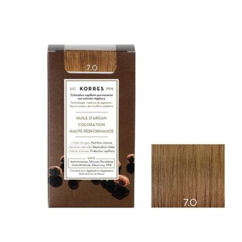 Korres Coloration Permanente Huile d'Argan - Coloration : 7.0 Blond