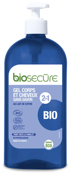Biosecure Gel Corps et Cheveux sans savon 2 en 1 - 500ml