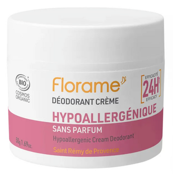 Florame Déodorant Crème Hypoallergénique 50g