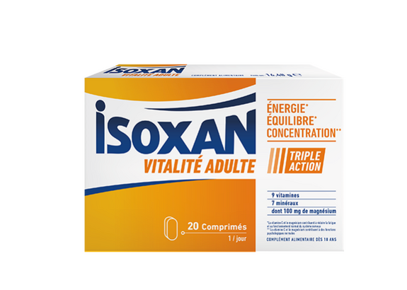 Isoxan Vitalité Adulte 20 comprimés