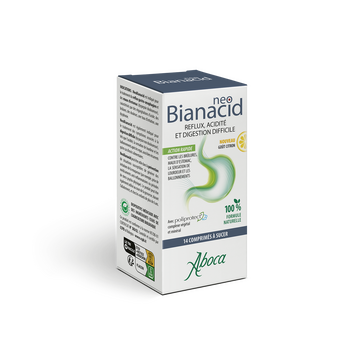 Aboca NeoBianacid Reflux, acidité et digestion difficile 14 Comprimés goût citron