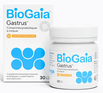 Biogaia Gastrus Goût mandarine 30 comprimés