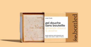 Unbottled Gel Douche Sans Bouteille  Avoine & Amande Douce 110g