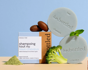 Unbottled Shampoing Solide Tout Nu 75g - Tous Types de Cheveux