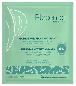 Placentor Végétal Masque purifiant matifiant 25g