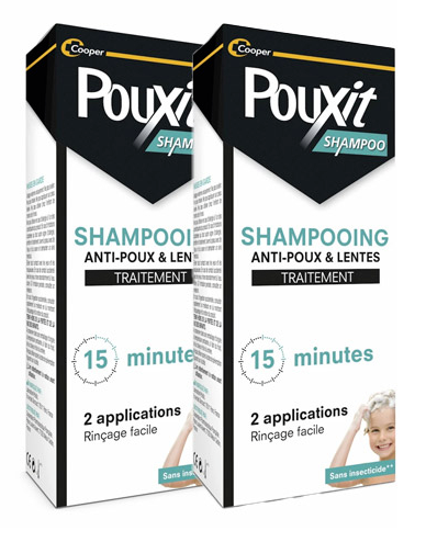 Pouxit Shampoing Traitement Anti-poux Lot de 2 x 200ml