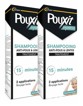 Pouxit Shampoing Traitement Anti-poux Lot de 2 x 200ml
