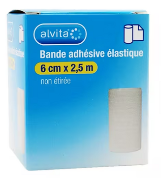 Alvita Bande adhésive élastique 6cm x 2,5m