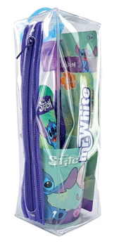 Adisphar Trousse dentifrice + brosse à dents + gobelet Stitch bleue